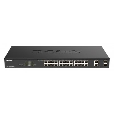 DGS-1100-26MPV2/B Gestionado L2 Gigabit Ethernet (10/100/1000) Energía sobre Ethernet (PoE) Negro