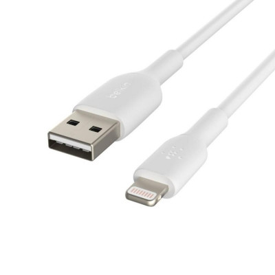 Cable lightning a usb tipo a belkin 2m - macho - macho - blanco