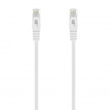 AISENS Cable de Red Latiguillo RJ45 LSZH Cat.6A 500 Mhz UTP AWG24, Blanco, 1.0M