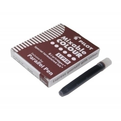 RECAMBIO PILOT PLUMA PARALLEL SEPIA C/6 - Pack de 12 unidades