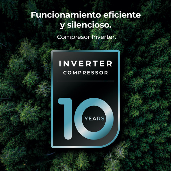 Frigorífico combi Cecotec F2D 395 Inox E, 185 x 59.5 x 68 cm, Total No Frost, clase E, 39 dB, 395 litros, Fresh Flex, puerta francesa, inox - imagen 8