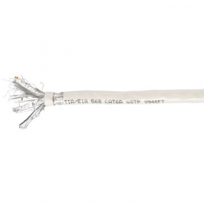 BOBINA EQUIP CATEGORIA 6A S/FTP RIGIDO 305M