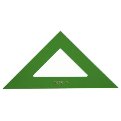 FABER-CASTELL Escuadra tecnica Faber-Castell sin graduar 25cm