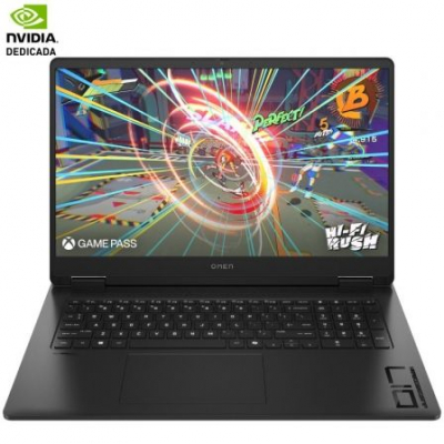 Portátil Gaming HP Omen 17-DB0007NS Ryzen 9 8945HS/ 32GB/ 1TB SSD/ GeForce RTX 4060/ 17.3/ Sin Sistema Operativo