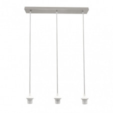 Armazon Regleta Nia 3xe27 Niquel Regx60x6cm