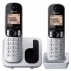 Teléfono Inalámbrico Panasonic Kx-Tgc212Pl/ Pack Duo/ Plata
