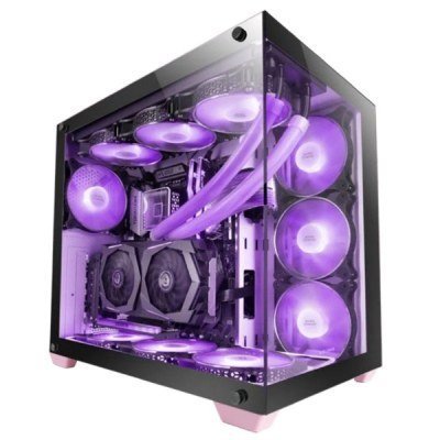 Caja Gaming Torre Mars Gaming MCV4/ Rosa