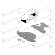 CUBIERTA DEPLASTICO DEBAJO DE MOTOR(O)