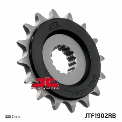 Piñón con goma anti-ruido JT SPROCKETS acero 1902 - 520 JTF1902.17RB