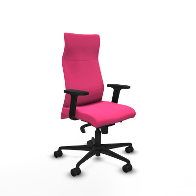 Albacete dirección sincro similpiel rosa brazos 2D base nailon ruedas 65 nailon