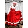 Landsknecht Skirt Flora - Red/Natural