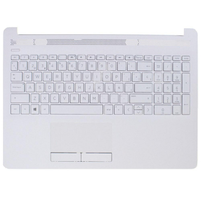 Top case + Teclado compatible para portátil HP 15-DA / 15-DB Blanco L23066-071