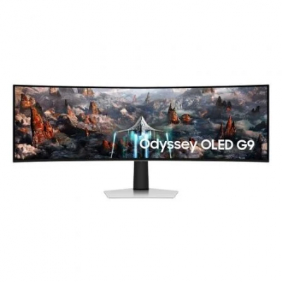 Monitor Gaming Ultrapanorámico Curvo Samsung Odyssey OLED G9 S49CG934SU 49/ Dual QHD/ 0.03ms/ 240Hz/ OLED/ Multimedia/ Plata
