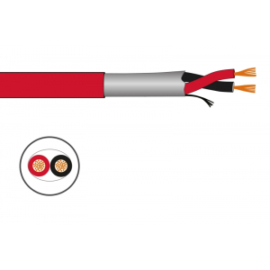Rollo de cable altavoz resiente al fuego AS+ y libre de halógenos Z1 para circuitos de seguridad, EN 54 Fonestar CI-15SZ1K