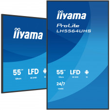 iiyama LH5564UHS-B1AG pantalla de señalización Pantalla plana para señalización digital 139,7 cm (55