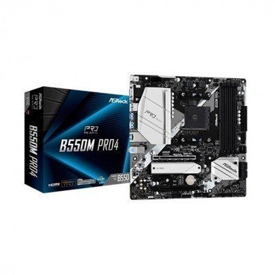 PLACA BASE ASROCK AM4 B550M PRO4