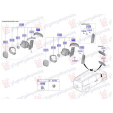 CUBIERTA RETROVISOR DE LA PUERTA(O)