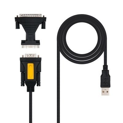 Nanocable Adaptador Usb a Serie DB9M/25H
