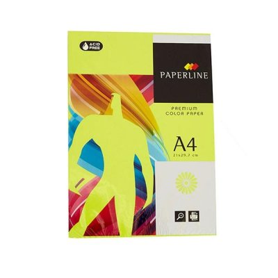 FABRISA Paq.500h papel color 75g A4 verde fluor