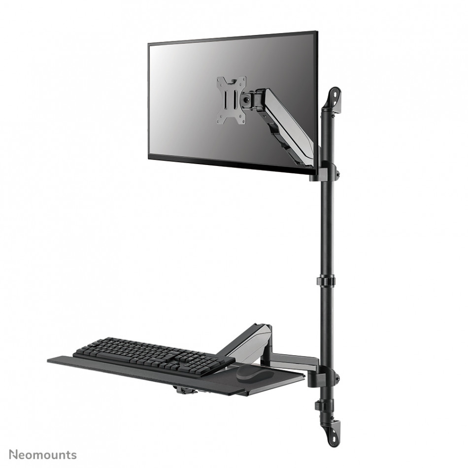 WL90-325BL1 Soporte de pared para puesto de trabajo de pie/sentado 17-32" - resorte de gas