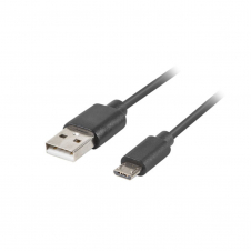 Cable Micro USB Lanberg CA-USBM-20CU-0010-BK Negro 1 m