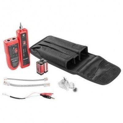 Kit Tester Identificador Lanberg NT-0501 para RJ11-RJ45/ Tester + Pinzas + Auriculares + Batería