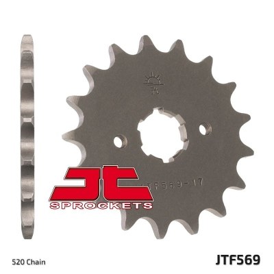 Piñón JT SPROCKETS acero estándar 569 - Paso 520 JTF569.16