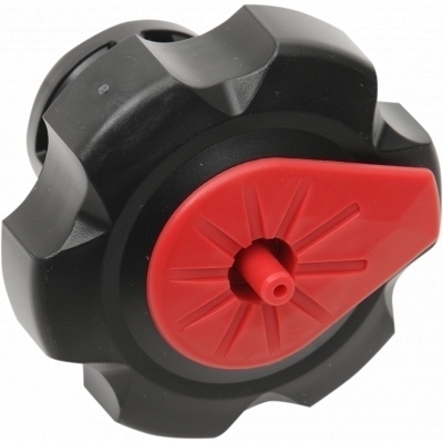 Tapón de gasolina negro/rojo especial para garrafa Tuff Jug QCHR