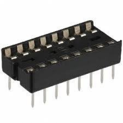 Zocalo Circuito Integrado 16 Pin PLANO raster 2,54mm
