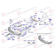 SOPORTE LATERAL SUPERIOR DE PLASTICO PARA PARACHOQUE TRASERO (O)
