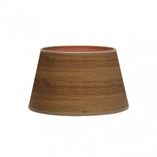 Pantalla Salma E27 Madera Oscura 35dx25dx20h Conica Abierta