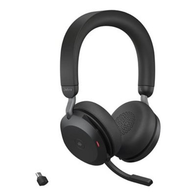 Auriculares jabra evolve2 75 ms stereo inalambrico negro