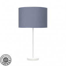 Sobremesa Alto Moda 1xe27 Blanco/azul 63x30x30cm