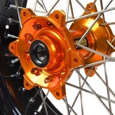 Rueda completa Haan Wheels aro negro 17-5,50 buje naranja 1 36310/3/10 1 36310/3/10