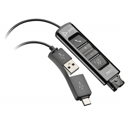 Adaptador QD USB Poly DA85 786C7AA/ QD Macho/ USB Macho - USB Tipo-C Macho
