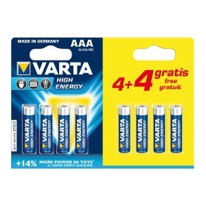 Pila Varta LR03 AAA 4+4 ALC. LONGLIFE 1 BLISTER