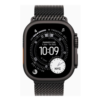 Smartwatch apple watch ultra 3 gps + cellular 49mm black titanium case black titanium milanese loop - s