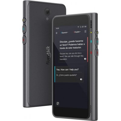 Dispositivo traductor Timekettle Fluentalk T1 - Traducción instantánea | Pantalla táctil | Soporte multilingüe | Conectividad WiFi y eSIM