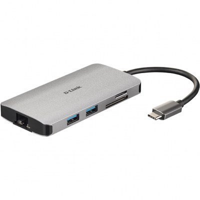 Hub d - link dub - m810 3 usb 3.0 hdmi rj45 usb tipo c lector sd microsd