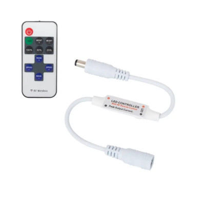 Controlador Tira LED MonoColor 12V 72W y 24V 144W Mando RF MINI