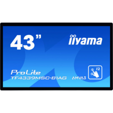iiyama ProLite TF4339MSC-B1AG - 43\1 Clase diagonal (42.5\1 visible) pantalla LCD con retroiluminación LED - señalización digital interactiva - con pantalla táctil (multitáctil) - 1080p 1920 x 1080 -