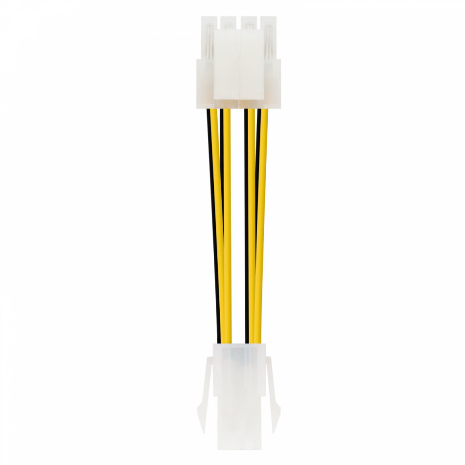 Nanocable - CABLE ALIMENTACION 4PIN/H-4+4PIN/M, 15CM