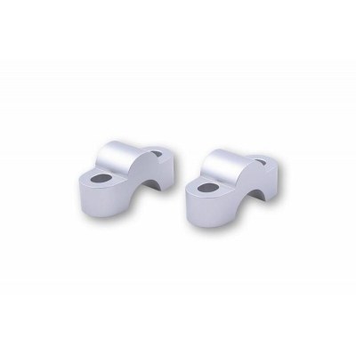 LSL Bar Mounts Ø22,2mm +15mm Silver 121RE15SI