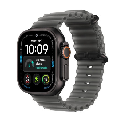 Smartwatch apple watch u4 gps+cell 49mm black titanium case with translucent black ocean band