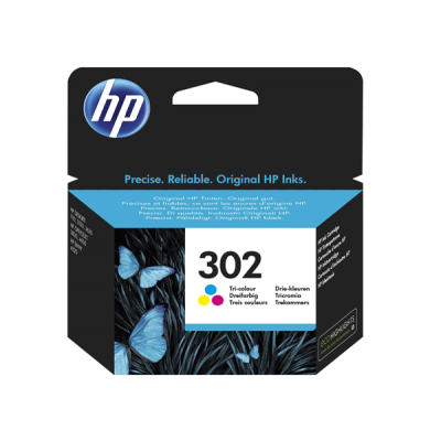 HP 302 Color Cartucho de Tinta Original - F6U65AE