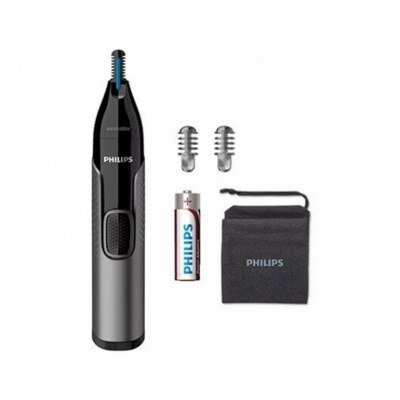 Cortapelos philips + naricero nt3650 - 16 negro 2peines - cuchilla lavable - ducha - recortador - pila aa