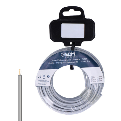 Carrete cablecillo h07z1-k 1,50 mm² gris, 25 m