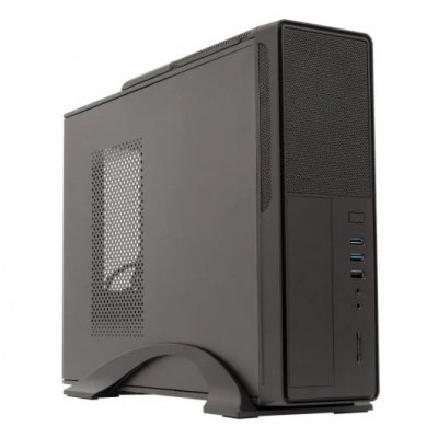 Unykach UK2010 Caja Torre ITX, MicroATX - Fuente de Alimentacion 450W Incluida - Tamaño Disco Soportado 3.5, 2.5 - USB-A 3.0/2.0 y Audio