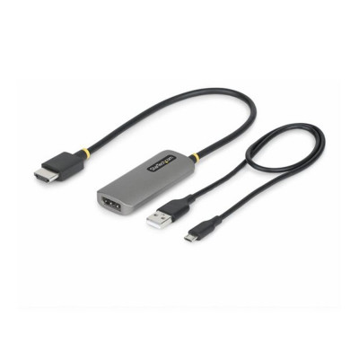Adaptador hdmi a displayport startech 0.3m - macho - hembra - gris