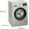 Lavadora Siemens WM14N20XEP, 9 kg, 1400 rpm, clase A, acero mate antihuellas - imagen 6